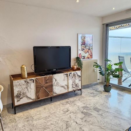 Sunny And Cosy Sea View Studio Antibes Extérieur photo